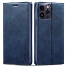 LC.imeeke - LC.IMEEKE iPhone 14 Pro Fodral i PU-läder - Blå