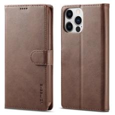 LC.imeeke - LC.IMEEKE iPhone 14 Pro Fodral PU Läder - Brun
