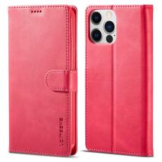 LC.imeeke - LC.IMEEKE iPhone 14 Pro Fodral PU Läder - Rosa