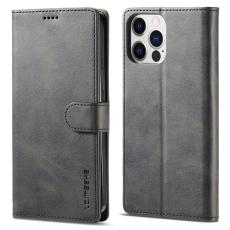 LC.imeeke - LC.IMEEKE iPhone 14 Pro Fodral PU Läder - Svart