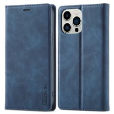 LC.imeeke - LC.IMEEKE iPhone 14 Pro Max Fodral PU Läder - Blå