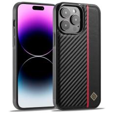 LC.imeeke - LC.IMEEKE iPhone 14 Pro Max Skal - Kolfiber Splicing - Svart