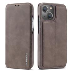 LC.imeeke - LC.IMEEKE iPhone 15 Plus Fodral PU Läder - Kaffe