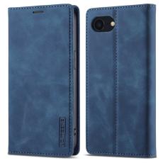 LC.imeeke - LC.IMEEKE iPhone 16e Fodral Äkta läder - Blå