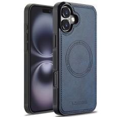LC.imeeke - LC.IMEEKE iPhone 17 Fodral Magnetiskt &Auml;kta l&auml;der - Bl&aring;