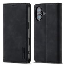 LC.imeeke - LC.IMEEKE iPhone 17 Fodral Wallet Mikrofiberl&auml;der - Svart