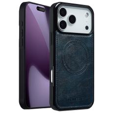 LC.imeeke - LC.IMEEKE iPhone 17 Pro Fodral &Auml;kta l&auml;der - Bl&aring;