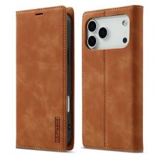LC.imeeke - LC.IMEEKE iPhone 17 Pro Fodral Wallet Mikrofiberl&auml;der - Brun