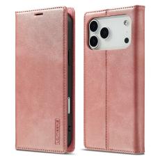 LC.imeeke - LC.IMEEKE iPhone 17 Pro Fodral Wallet Mikrofiberl&auml;der - Ros&eacute;guld