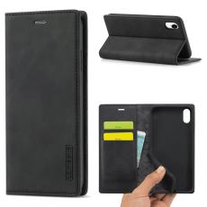 LC.imeeke - LC.IMEEKE iPhone XR Skal i TPU och PU-l&auml;der - Svart