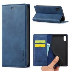 LC.imeeke - LC.IMEEKE iPhone XS Max Skal Äkta läder - Blå