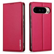 LC.imeeke - LC.IMEEKE L1 Series Google Pixel 10 Pro XL Fodral PU Läder - Röd
