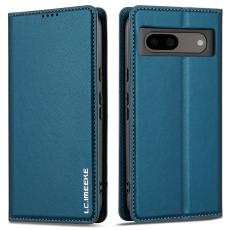 LC.imeeke - LC.IMEEKE L1 Series Google Pixel 8a Fodral PU L&auml;der - Bl&aring;