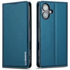 LC.imeeke - LC.IMEEKE L1 Series iPhone 17 Fodral PU L&auml;der - Bl&aring;