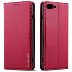 LC.imeeke - LC.IMEEKE L1 Series iPhone 8 Plus Fodral PU Läder - Röd