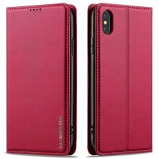 LC.imeeke - LC.IMEEKE L1 Series iPhone XS Max Fodral PU Läder - Röd