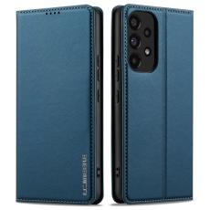 LC.imeeke - LC.IMEEKE L1 Series Samsung Galaxy A53 5G Fodral PU L&auml;der - Bl&aring;