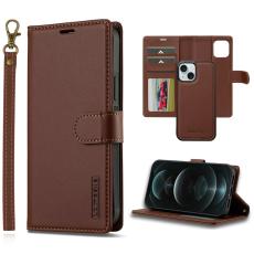 LC.imeeke - LC.IMEEKE L2 Series iPhone 14/13 Fodral PU Läder - Brun