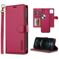 LC.imeeke - LC.IMEEKE L2 Series iPhone 14/13 Fodral PU Läder - Röd