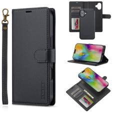 LC.imeeke - LC.IMEEKE L2 Series iPhone 17 Fodral PU L&auml;der - Svart