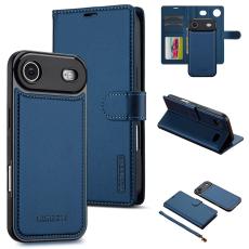LC.imeeke - LC.IMEEKE L2 Series iPhone Air Fodral PU Läder - Blå