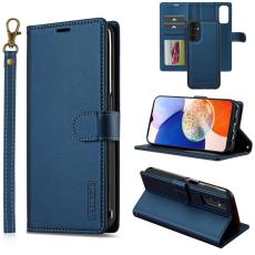 LC.imeeke - LC.IMEEKE L2 Series Samsung Galaxy A34 Fodral PU Läder - Blå