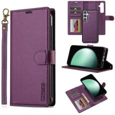 LC.imeeke - LC.IMEEKE L2 Series Samsung Galaxy A36 Fodral PU L&auml;der - Lila