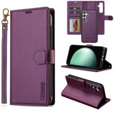 LC.imeeke - LC.IMEEKE L2 Series Samsung Galaxy S24 FE Fodral PU L&auml;der - Lila