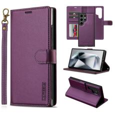 LC.imeeke - LC.IMEEKE L2 Series Samsung Galaxy S25 Ultra Fodral PU Läder - Lila