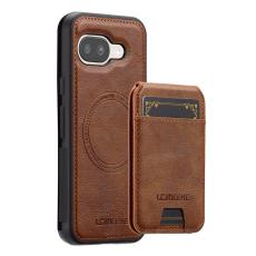 LC.imeeke - LC.IMEEKE L3 Google Pixel 9a Fodral - &Auml;kta l&auml;der - Brun