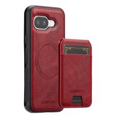 LC.imeeke - LC.IMEEKE L3 Google Pixel 9a Fodral &Auml;kta l&auml;der - R&ouml;d