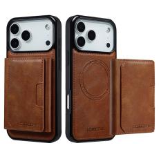 LC.imeeke - LC.IMEEKE L5 iPhone 17 Pro Fodral Äkta läder - Brun