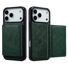 LC.imeeke - LC.IMEEKE L5 iPhone 17 Pro Max Fodral Äkta läder - Grön