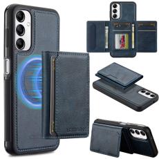 LC.imeeke - LC.IMEEKE L5 Samsung Galaxy A54 5G Fodral &Auml;kta l&auml;der - Bl&aring;