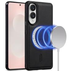 LC.imeeke - LC.IMEEKE L6 Fodral f&ouml;r Samsung Galaxy S25 Edge PU L&auml;der - Svart