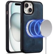 LC.imeeke - LC.IMEEKE L6 iPhone 15 Fodral PU Läder - Blå