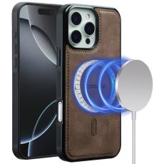 LC.imeeke - LC.IMEEKE L6 iPhone 16 Pro Max Fodral PU L&auml;der - Coffee