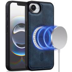 LC.imeeke - LC.IMEEKE L6 iPhone 16e Fodral PU-läder - Blå