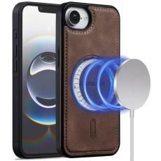 LC.imeeke - LC.IMEEKE L6 iPhone 16e Fodral PU Läder - Kaffe