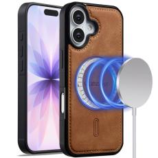 LC.imeeke - LC.IMEEKE L6 iPhone 17 Fodral PU L&auml;der - Brun