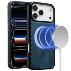 LC.imeeke - LC.IMEEKE L6 iPhone 17 Pro Fodral PU L&auml;der - Bl&aring;