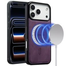 LC.imeeke - LC.IMEEKE L6 iPhone 17 Pro Fodral PU L&auml;der - Lila