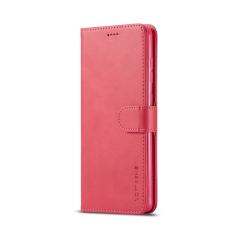 LC.imeeke - LC.IMEEKE Leather Wallet Fodral f&ouml;r Samsung Galaxy A71 - &Auml;kta l&auml;der - Rosa