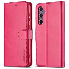 LC.imeeke - LC.IMEEKE Samsung Galaxy A16 Fodral PU L&auml;der - Rosa