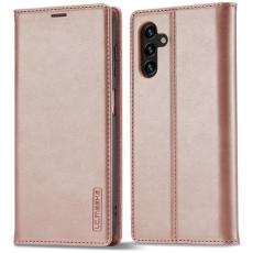 LC.imeeke - LC.IMEEKE Samsung Galaxy A16 Fodral TPU+PU Flip - Ros&eacute;guld