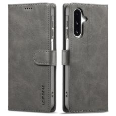 LC.imeeke - LC.IMEEKE Samsung Galaxy A17 Pl&aring;nboksfodral Konstl&auml;der - Gr&aring;