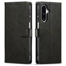 LC.imeeke - LC.IMEEKE Samsung Galaxy A17 Pl&aring;nboksfodral Konstl&auml;der - Svart