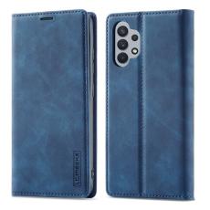 LC.imeeke - LC.IMEEKE Samsung Galaxy A32 5G Fodral Äkta läder - Blå