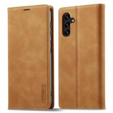 LC.imeeke - LC.IMEEKE Samsung Galaxy A34 5G Fodral PU Läder - Brun