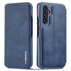 LC.imeeke - LC.IMEEKE Samsung Galaxy A54 5G Fodral &Auml;kta l&auml;der - Bl&aring;
